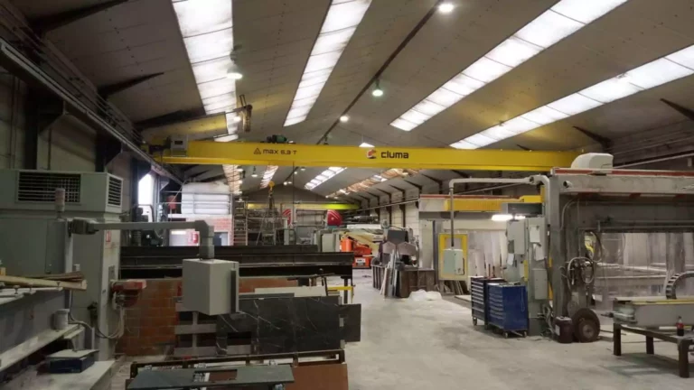 Pont roulant à double poutre pour entreprise de production de pierre naturelle